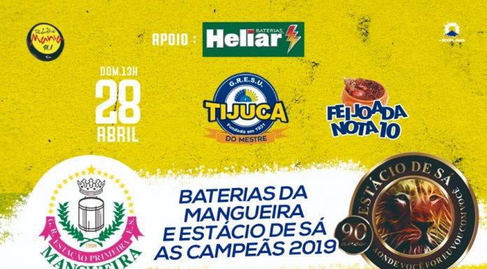Escola de Samba Unidos da Tijuca realiza feijoada com o ‘Pagode do Mestre