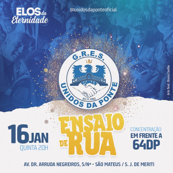 Flyer Ensaio Unidos da Ponte