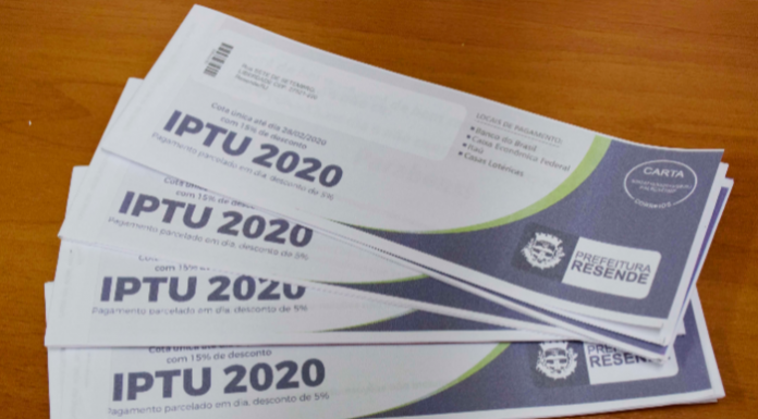 Resende prorroga prazo para pagamento de parcelas do IPTU