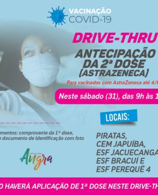 Angra dos Reis – Segunda dose da vacina AstraZeneca