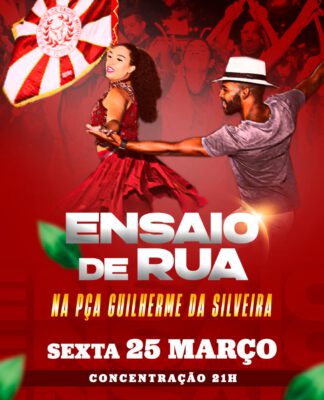 GRES Unidos de Padre Miguel realiza ensaio de rua nesta sexta-feira