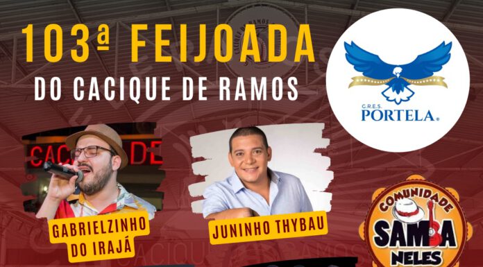 Bateria Tabajara do Samba é convidada da Feijoada do Cacique de Ramos neste mês de maio