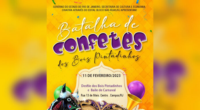 Carnaval 2023 – Batalha de Confetes dos Bois Pintadinhos – Campos