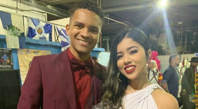 Gabriel Galvão e Ana Júlia são os novos defensores do primeiro pavilhão do GRES Guerreiros Tricolores