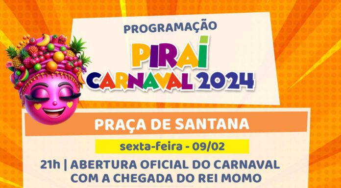 Programação do Carnaval 2024 de Piraí