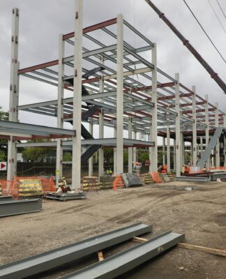 Obras da Fábrica do Samba Rosa Magalhães seguem na região da antiga Estação Leopoldina