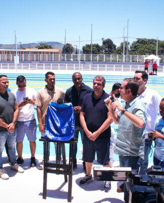 Prefeitura do Rio inaugura piscina olímpica dos Jogos Rio 2016 no Parque Oeste, em Inhoaíba