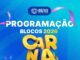 Carnaval 2026 – Programação dos Blocos – Búzios