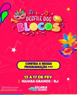 Carnaval 2026 – Desfile de Blocos – Iguaba Grande